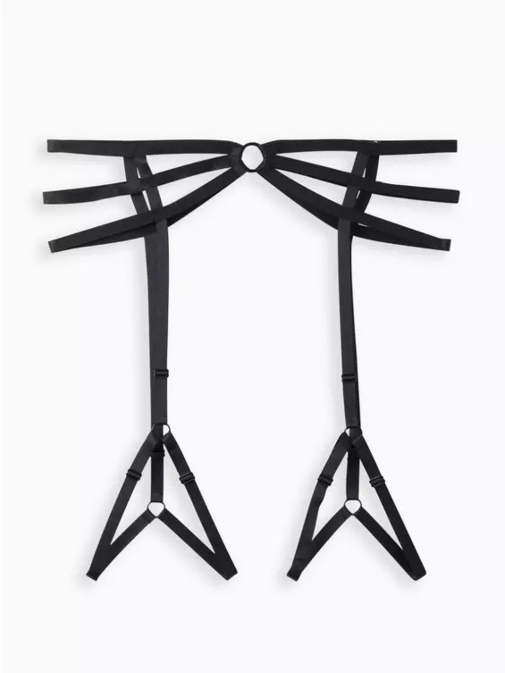 Torrid Leg Garter Belt Strappy Black Size 3/4 NEW